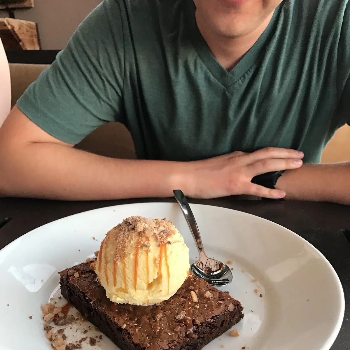 Decadent Brownie with Vanilla Ice Cream