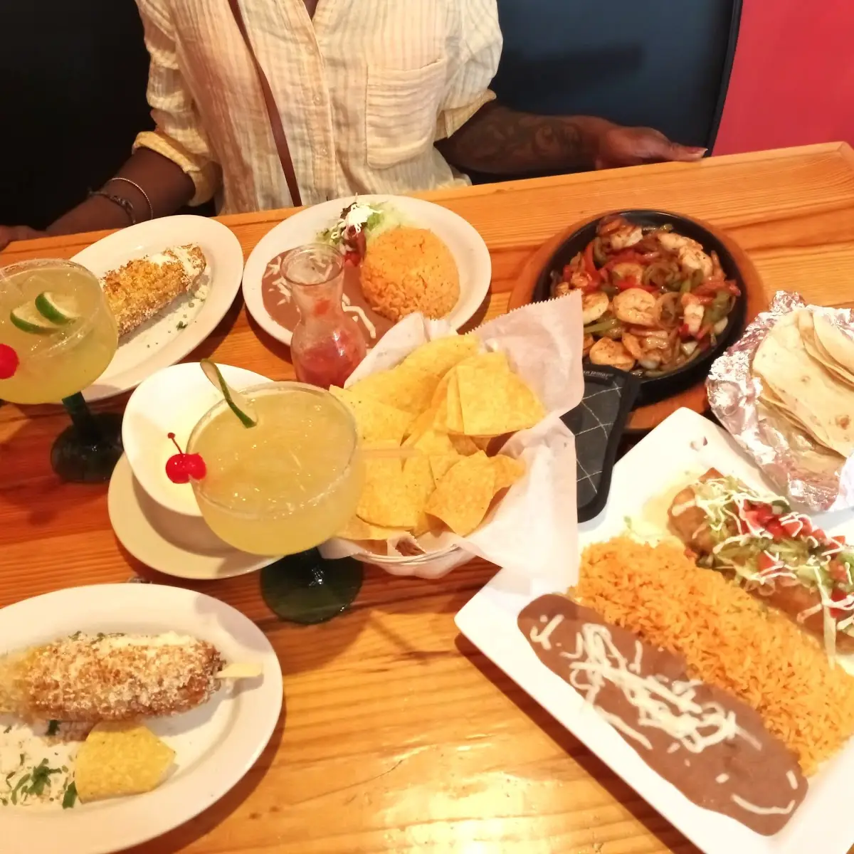 Shrimp Fajitas Chimichanga