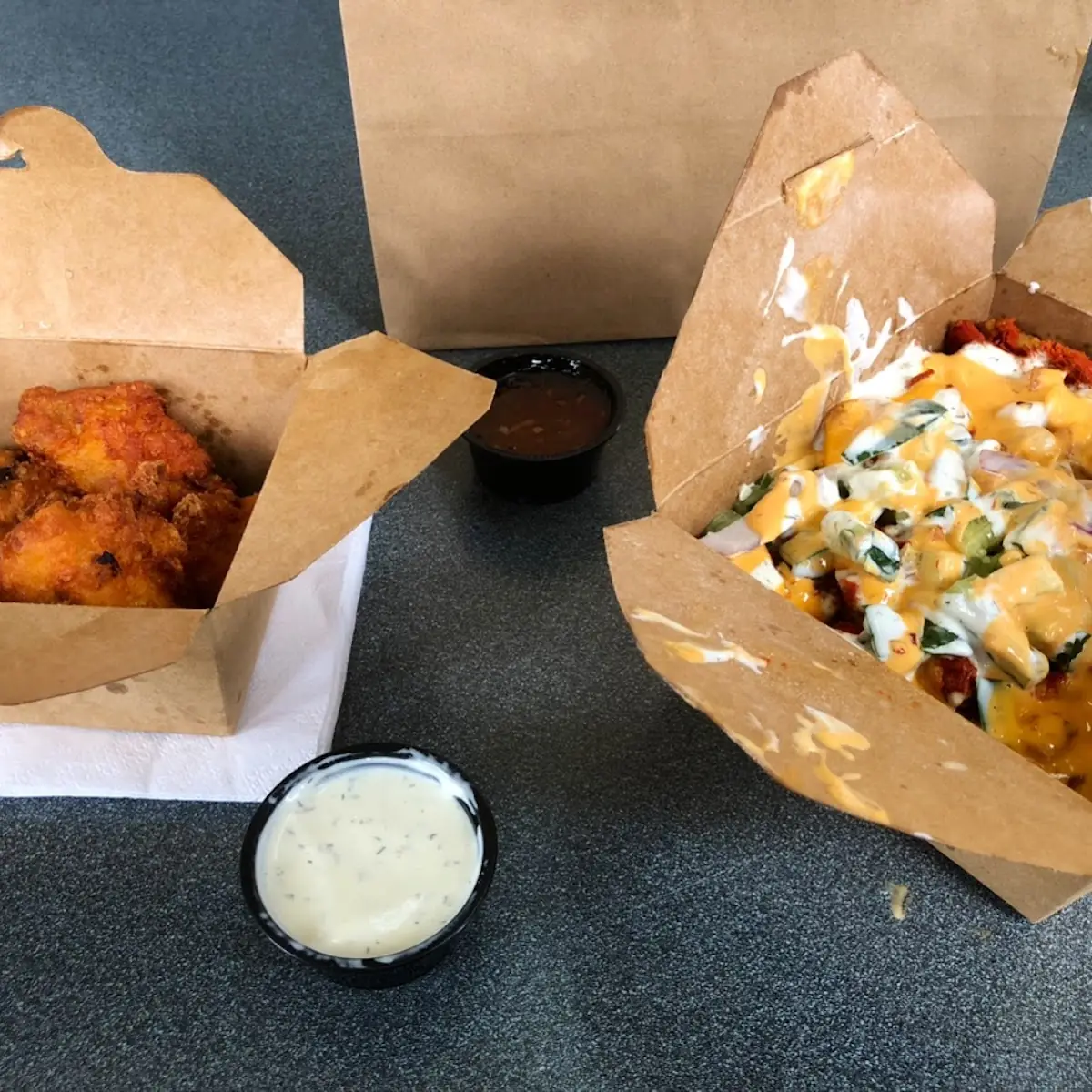 Chicken Wings & Loaded Fries