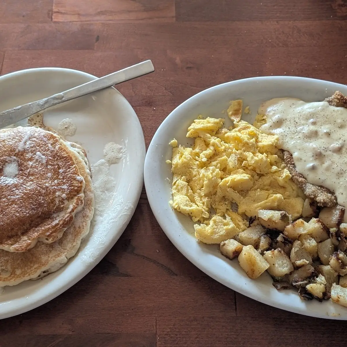 Chicken Fried Steak and Eggs W