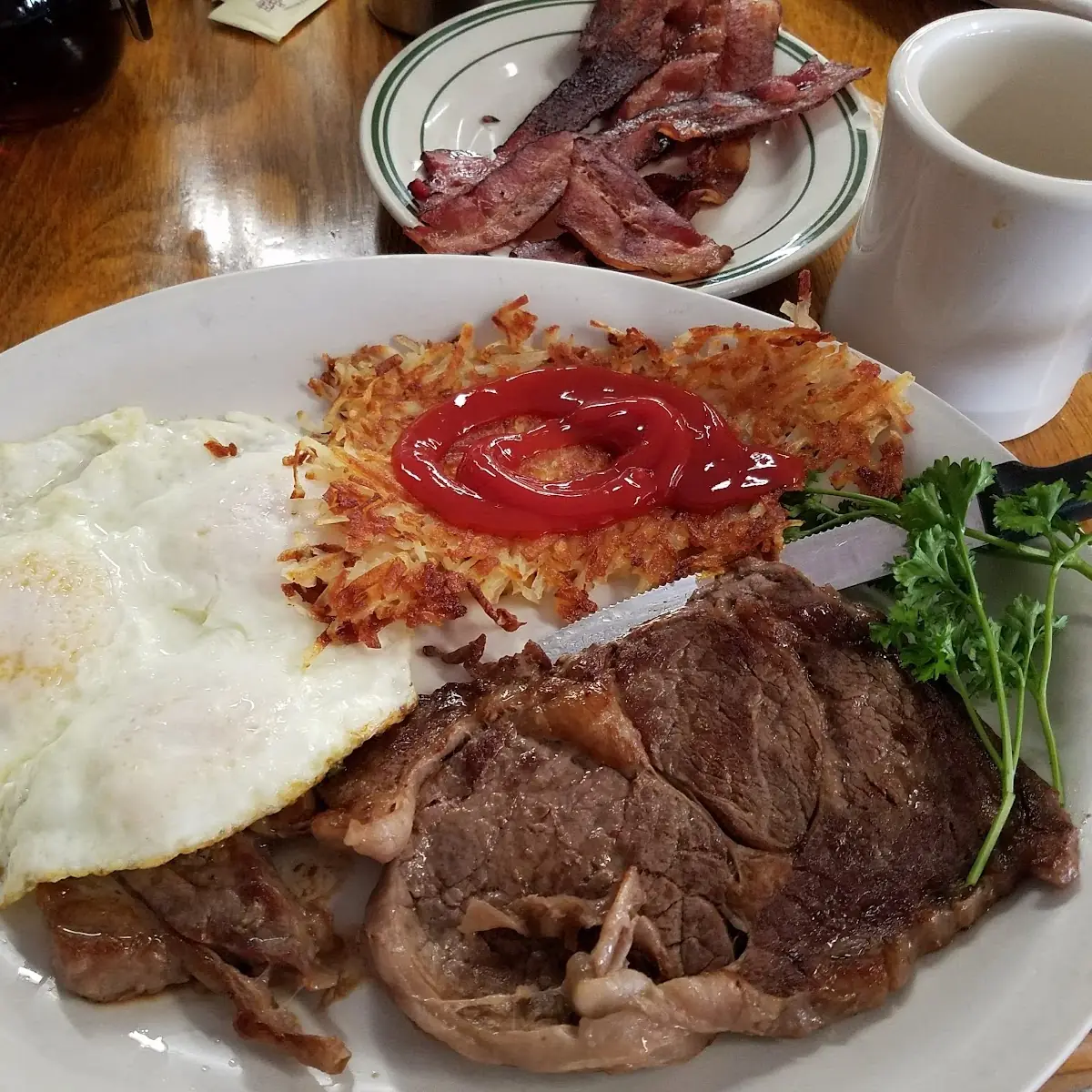 Steak and Eggs with Hash Browns