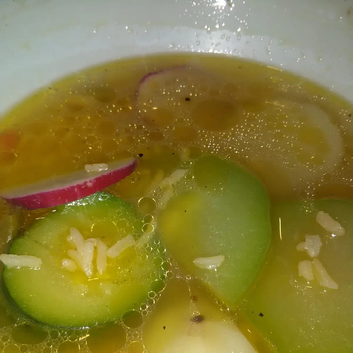 Chicken Soup and Salad Combo
