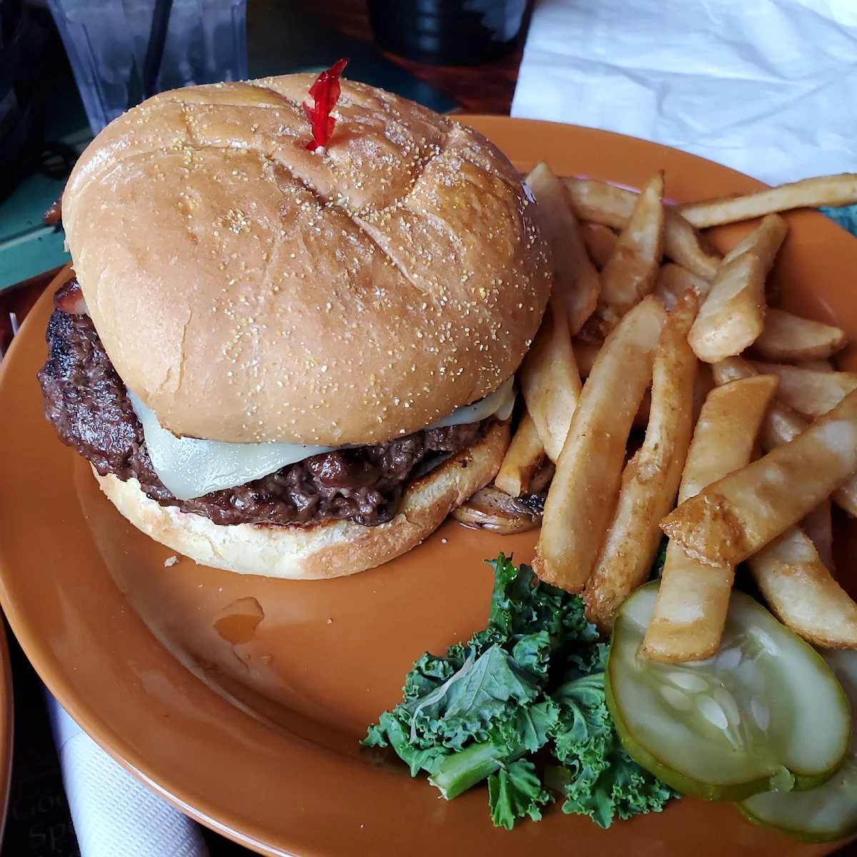 Mushroom Swiss Burger