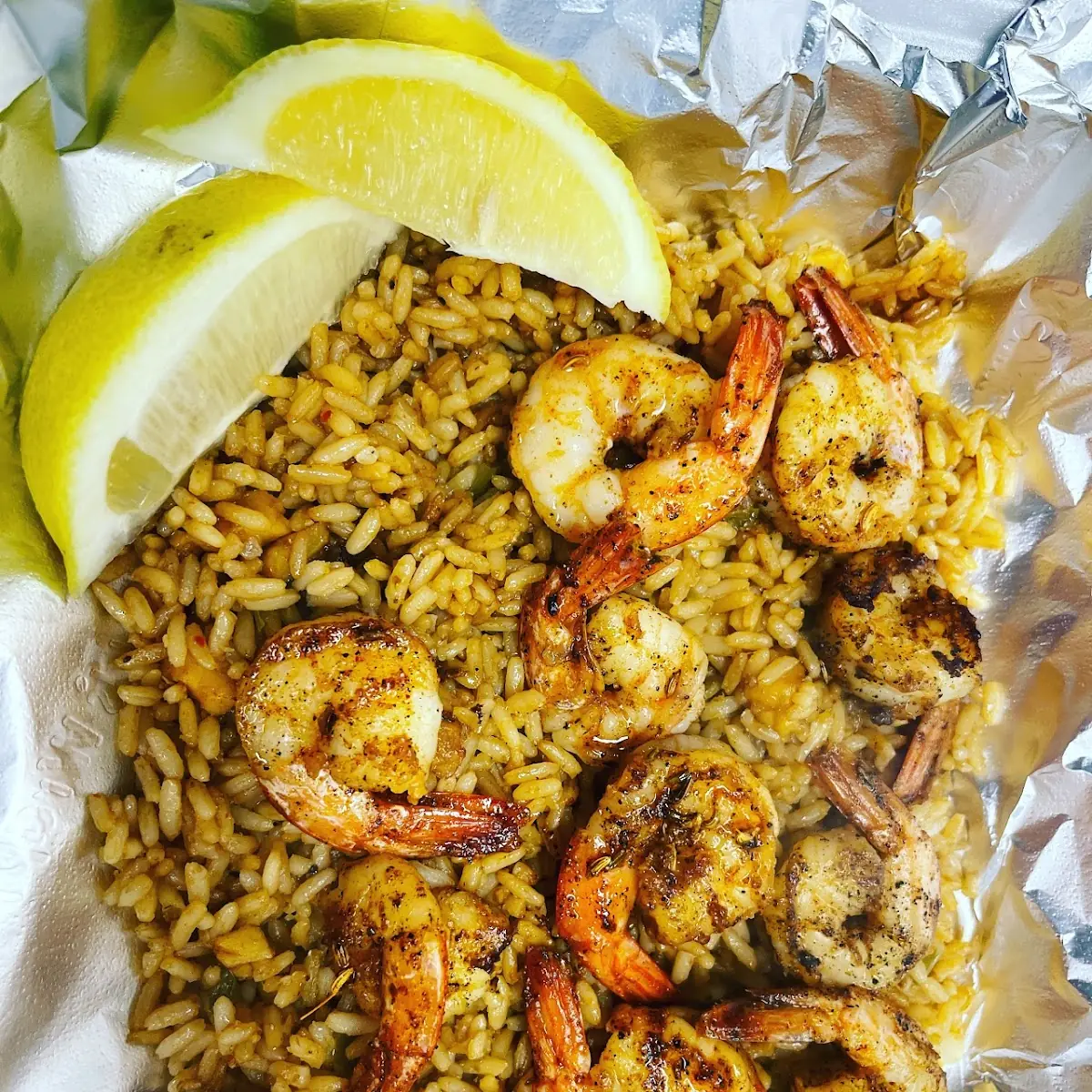 Shrimp Grilled or Fried & Rice