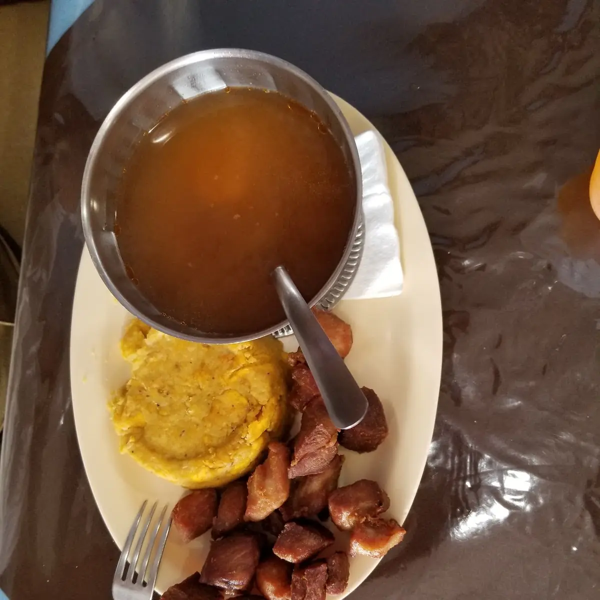 Mofongo Con Carne Frita