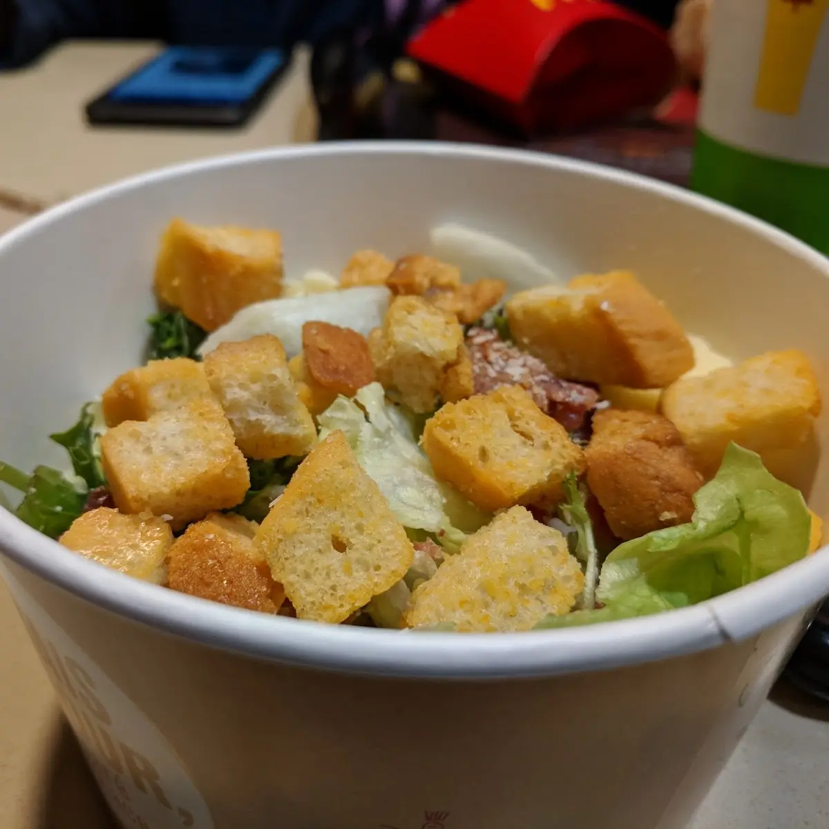 Half Empty Caesar Side Salad, McDonald's