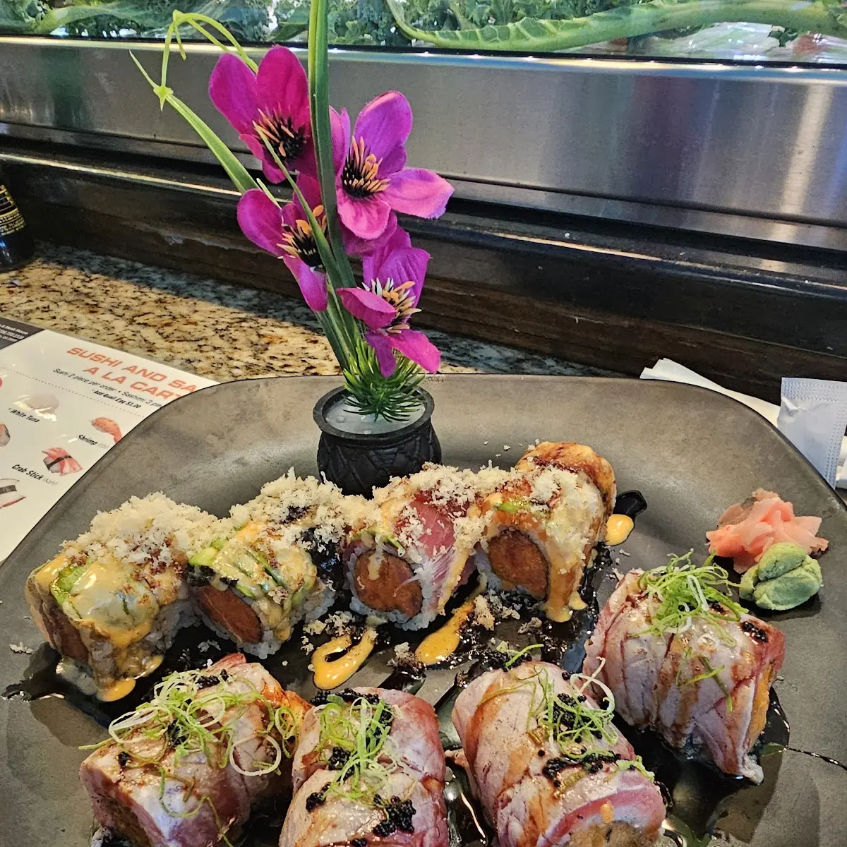 Rainbow Roll and Another Sushi Appetizer