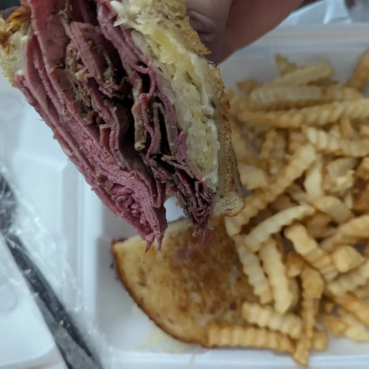 Hot Pastrami Sandwich