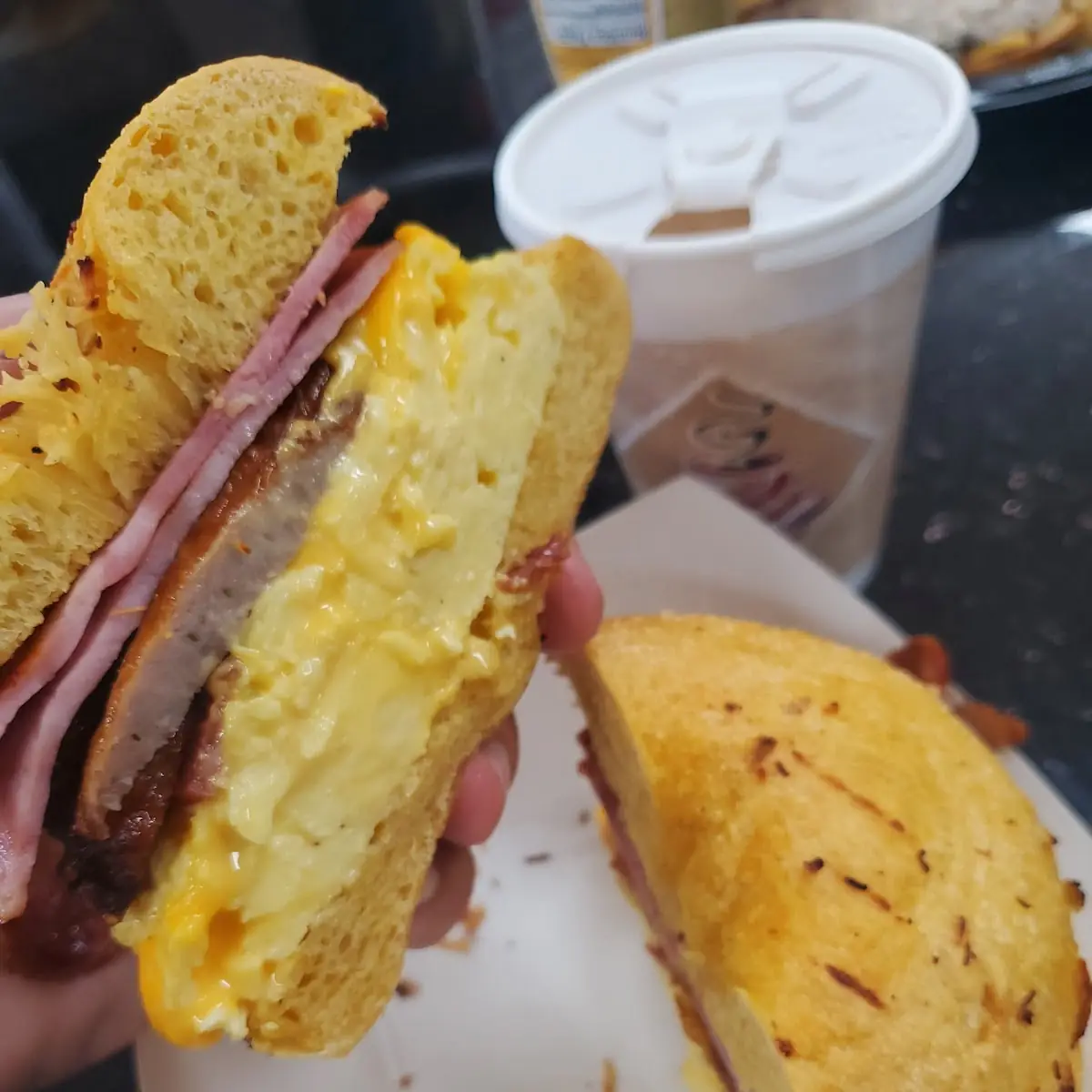 Meat & Egg Breakfast Sandwich
