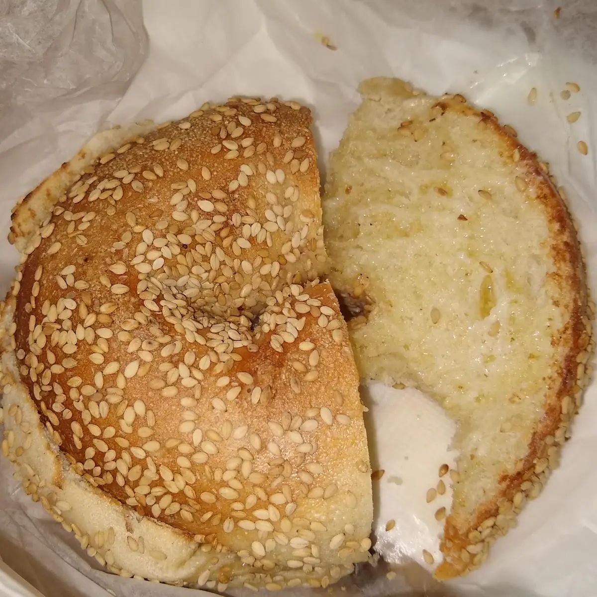 Sesame Bagel Buttered