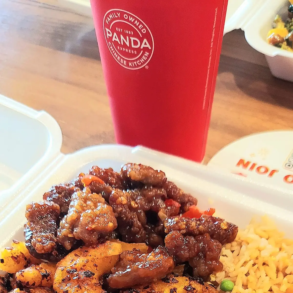 Chili Shrimp Beijing Beef & Fried Rice