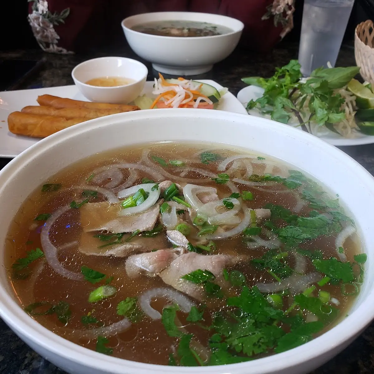 Rare Steak Pho Noodle Soup