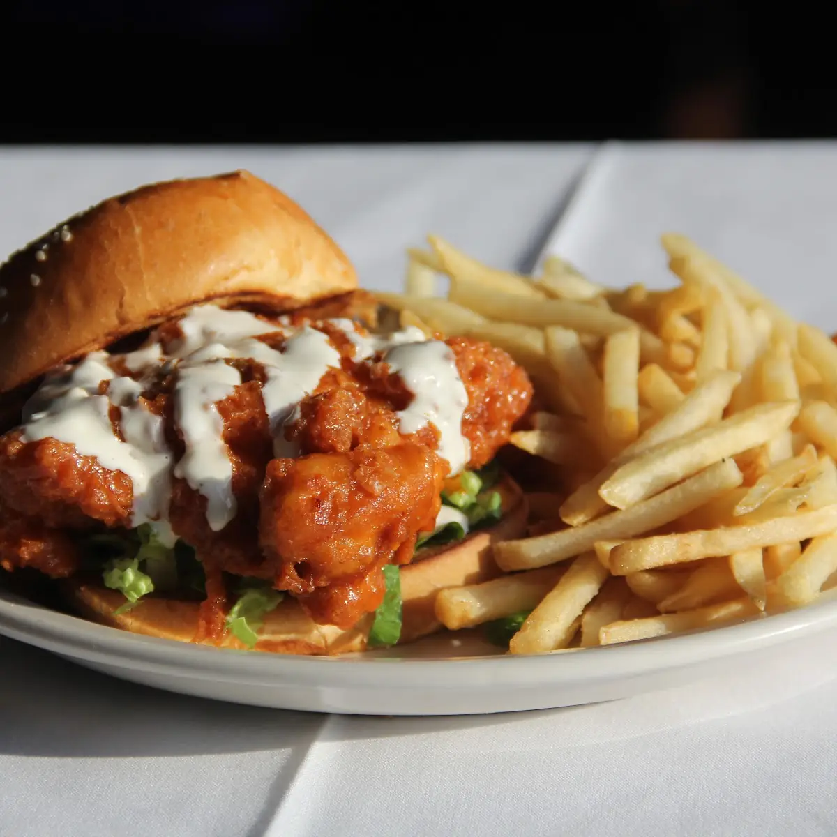 Buffalo Chicken Sandwich with Bleu Cheese