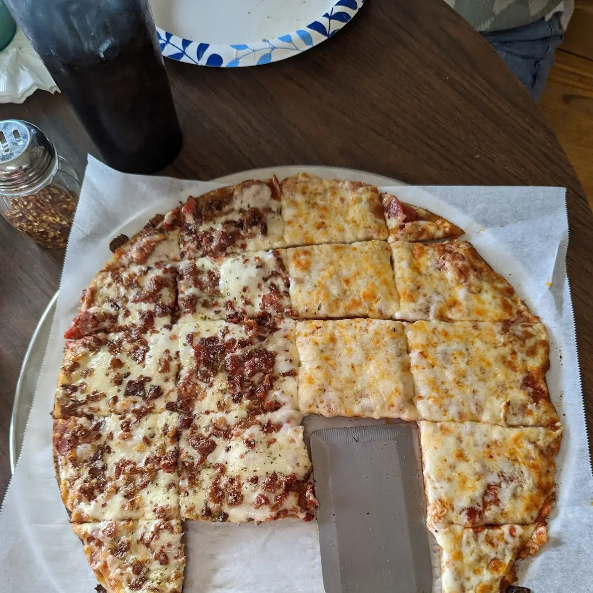 Thin Crust Pepperoni Pizza Slice