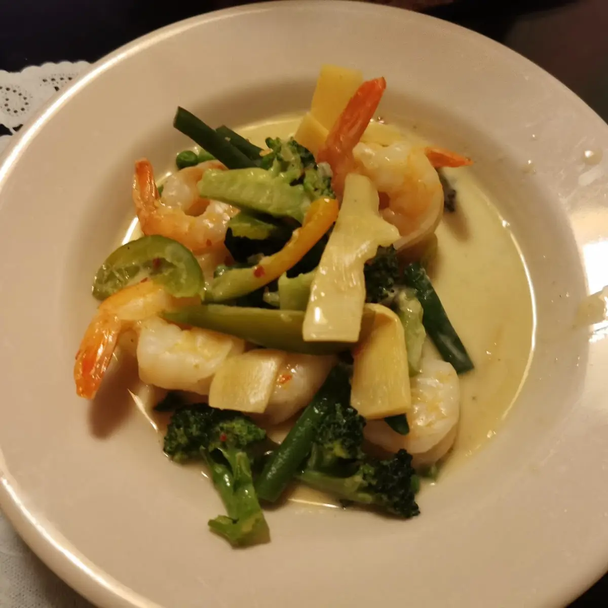 Green Curry with Shrimp