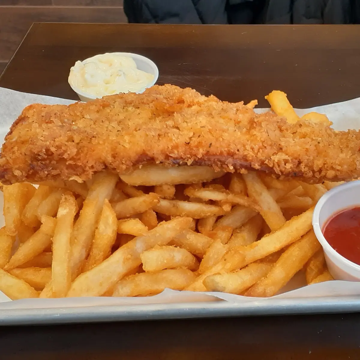 Fish and Chips with Can Soda