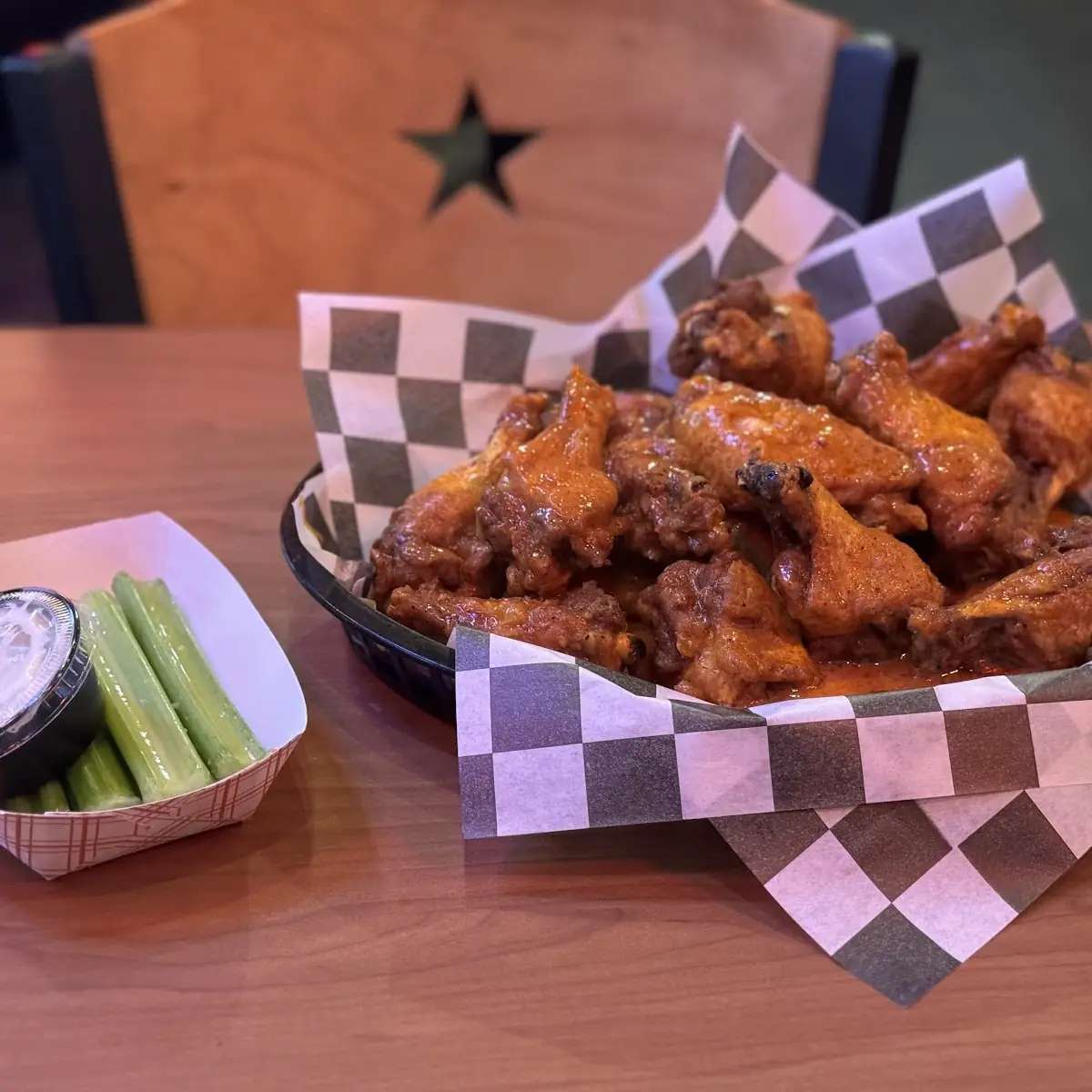Blue Hot Chicken Wings