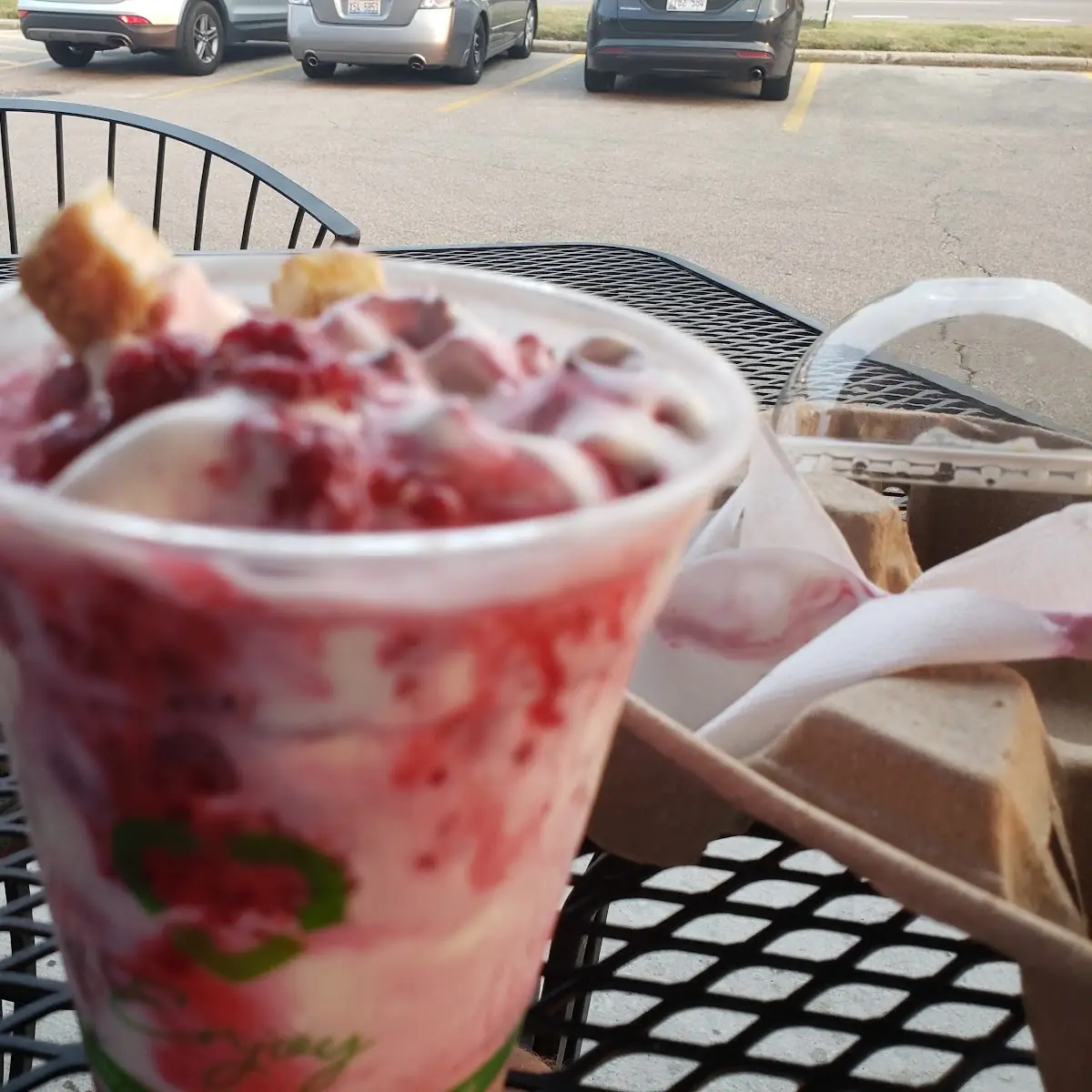Raspberry Cheesecake Concrete