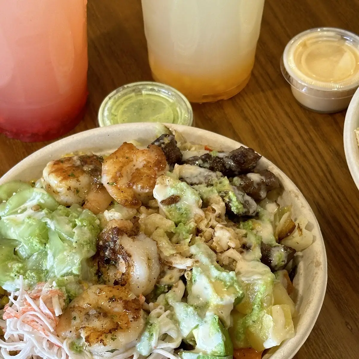 Shrimp Steak and Chicken Teriyaki