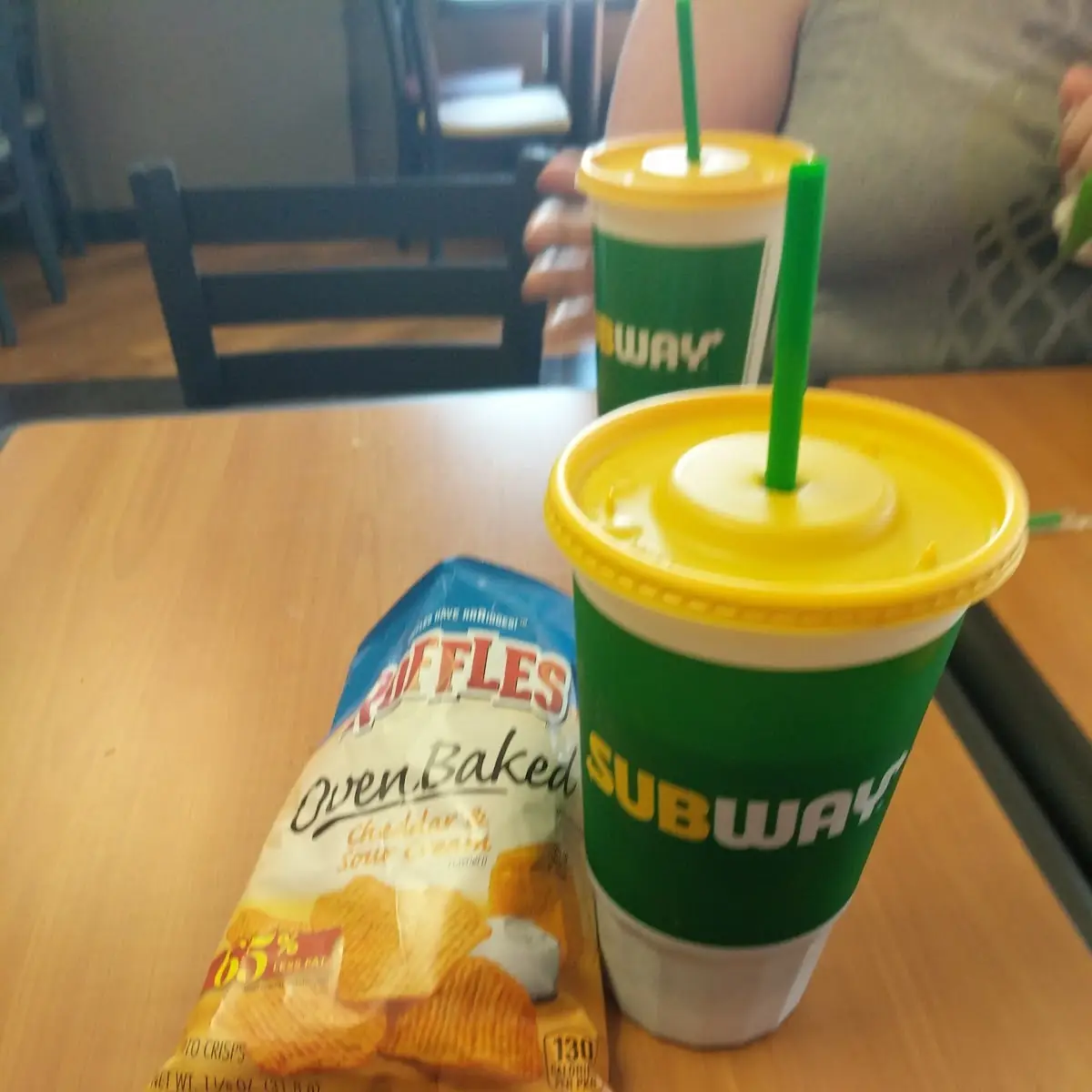Oven Baked Chips and a Cherry Coke