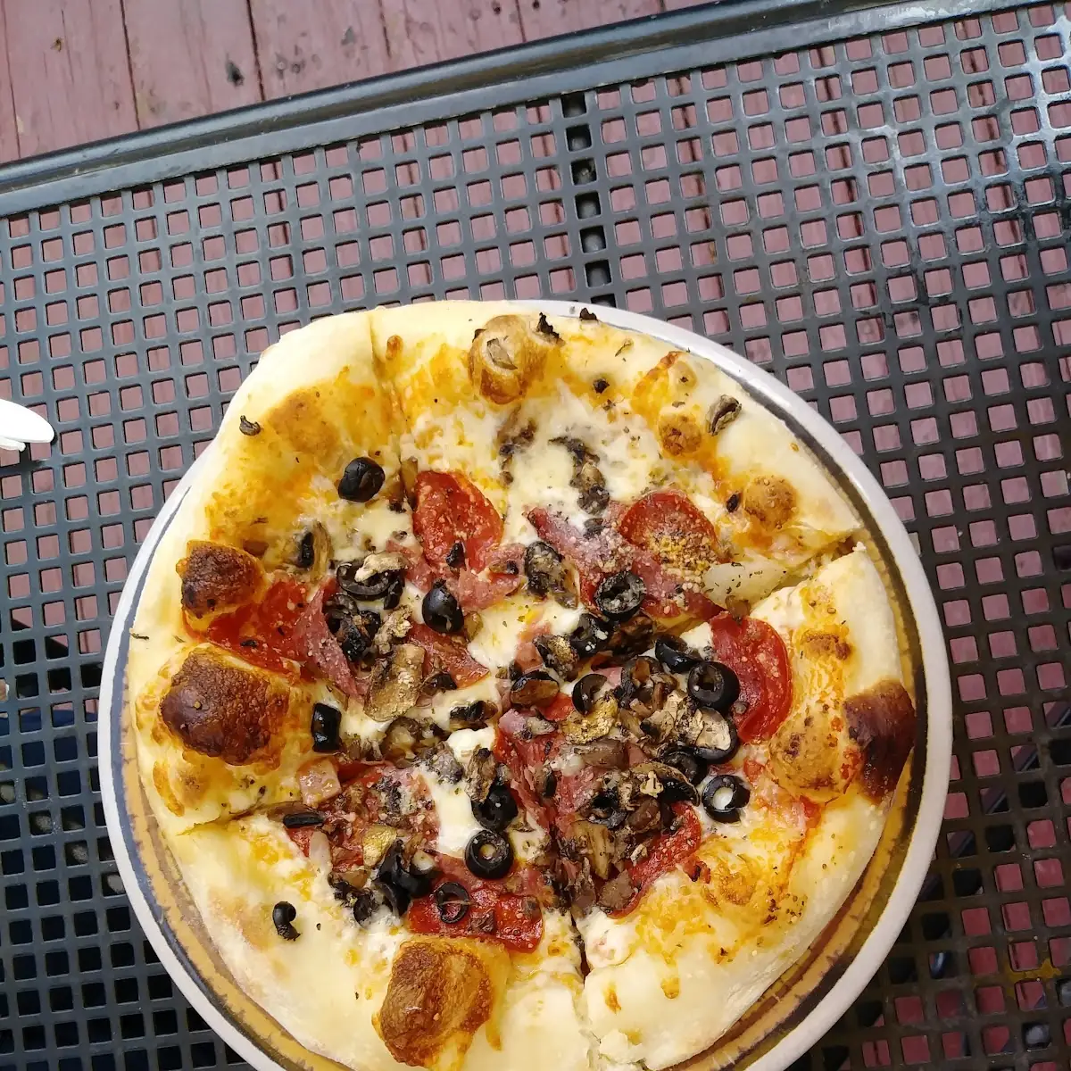 Pepperoni Pizza Black Olives