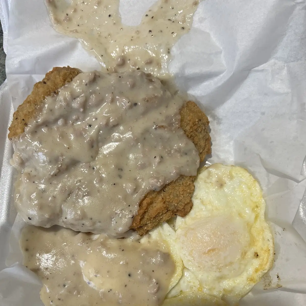 1 Chicken Fried Steak & 2 Eggs