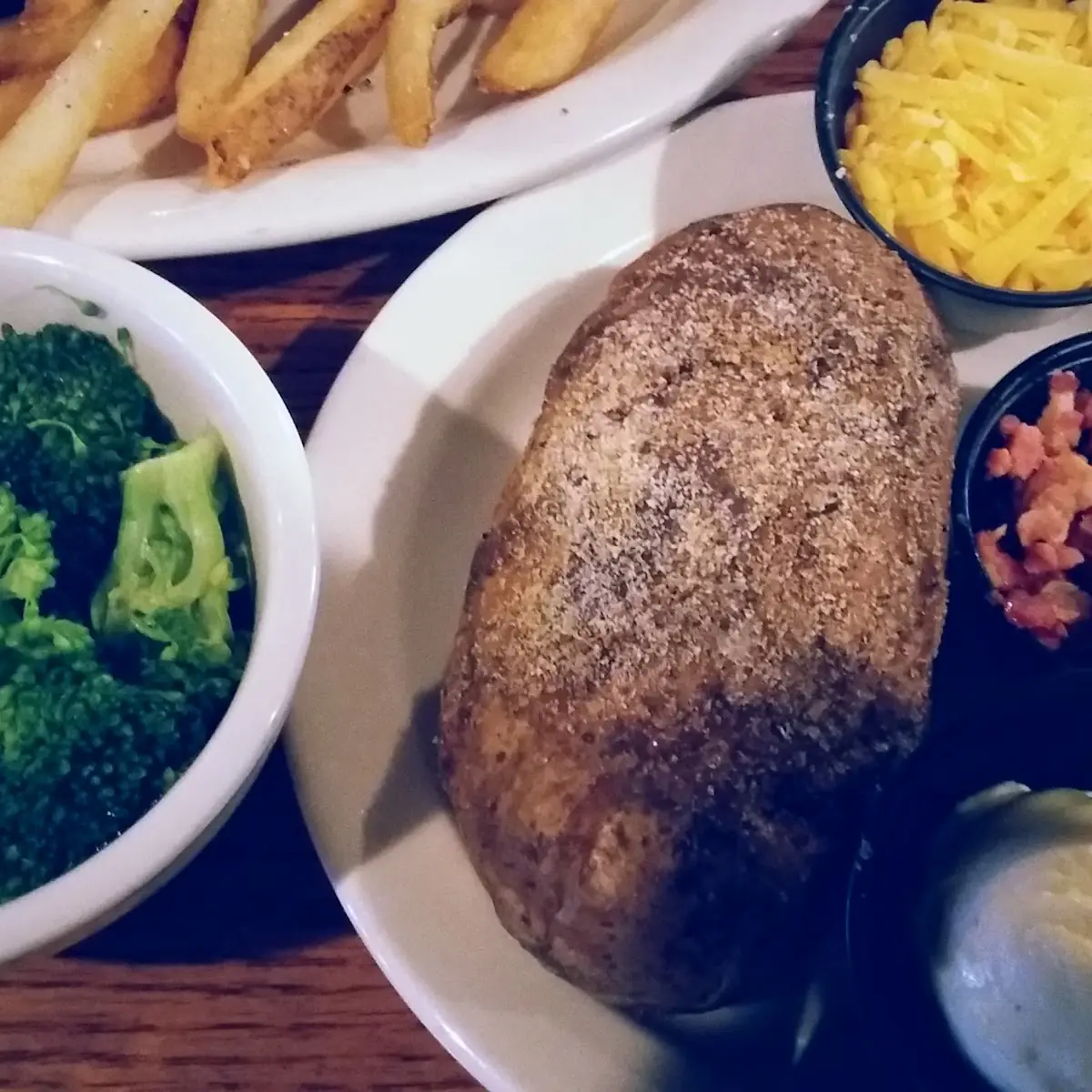 Loaded Baked Potato and Broccoli