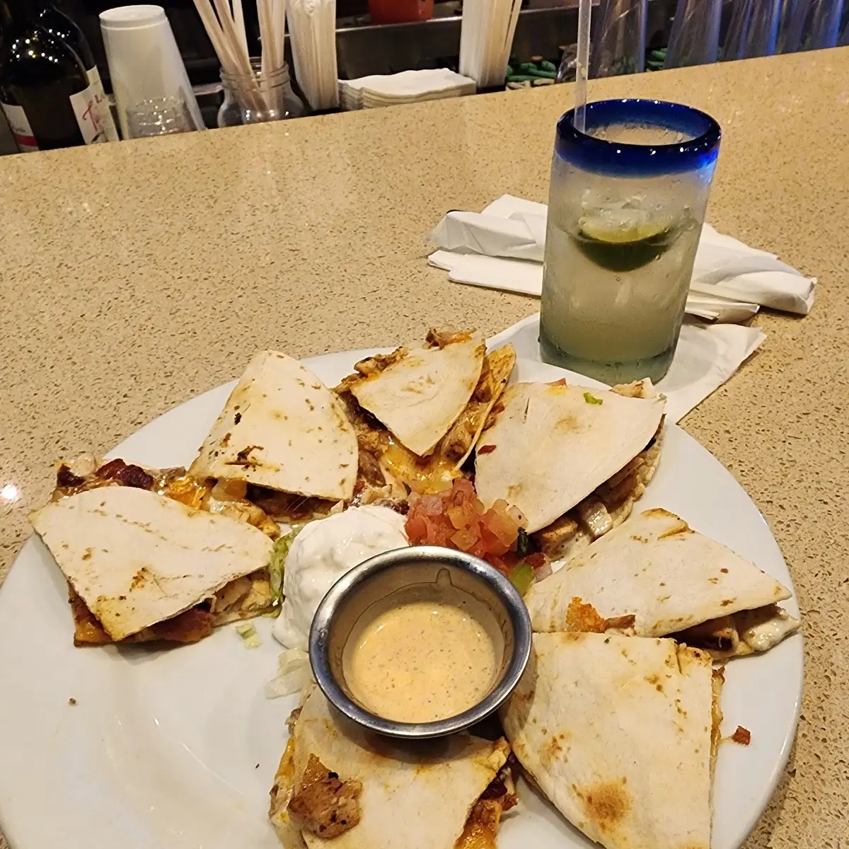 Chicken Bacon Ranch Quesadillas