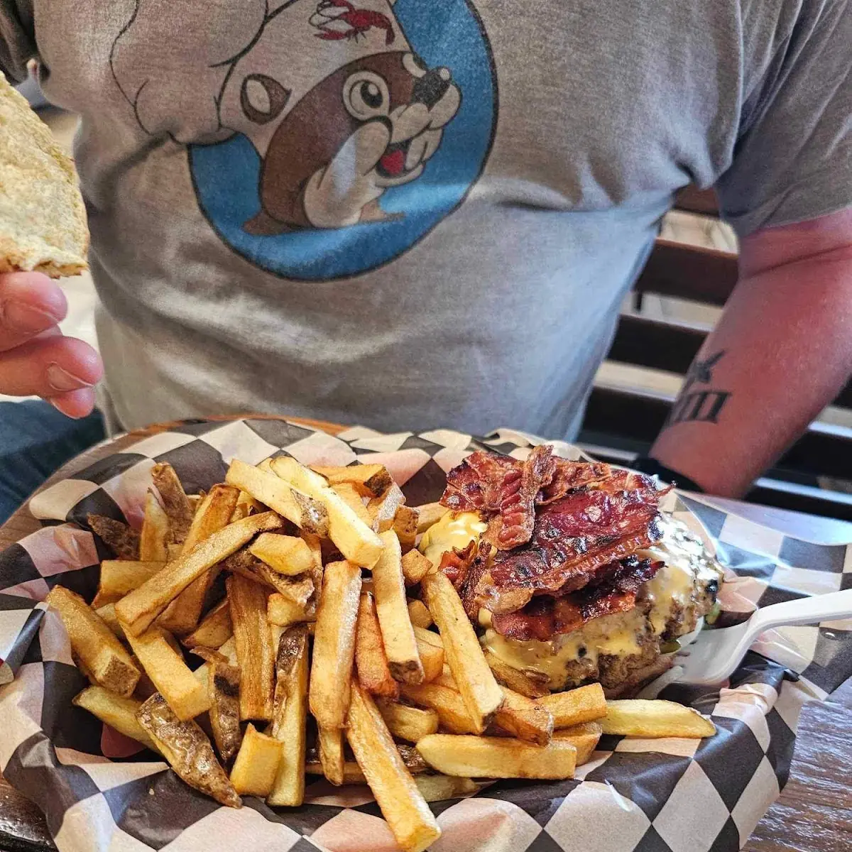 Chili Cheese Bacon Burger