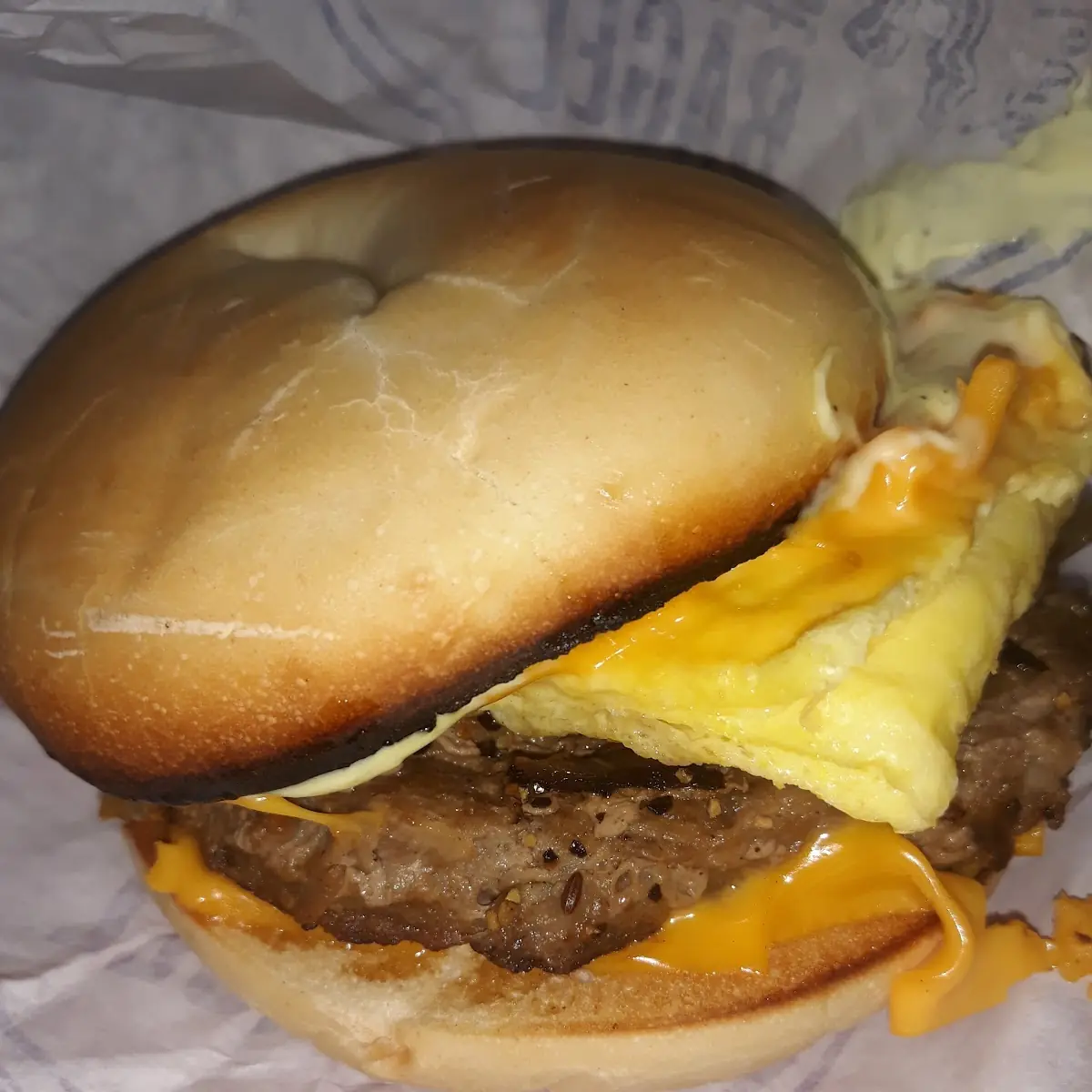 Steak Egg Cheese Bagel