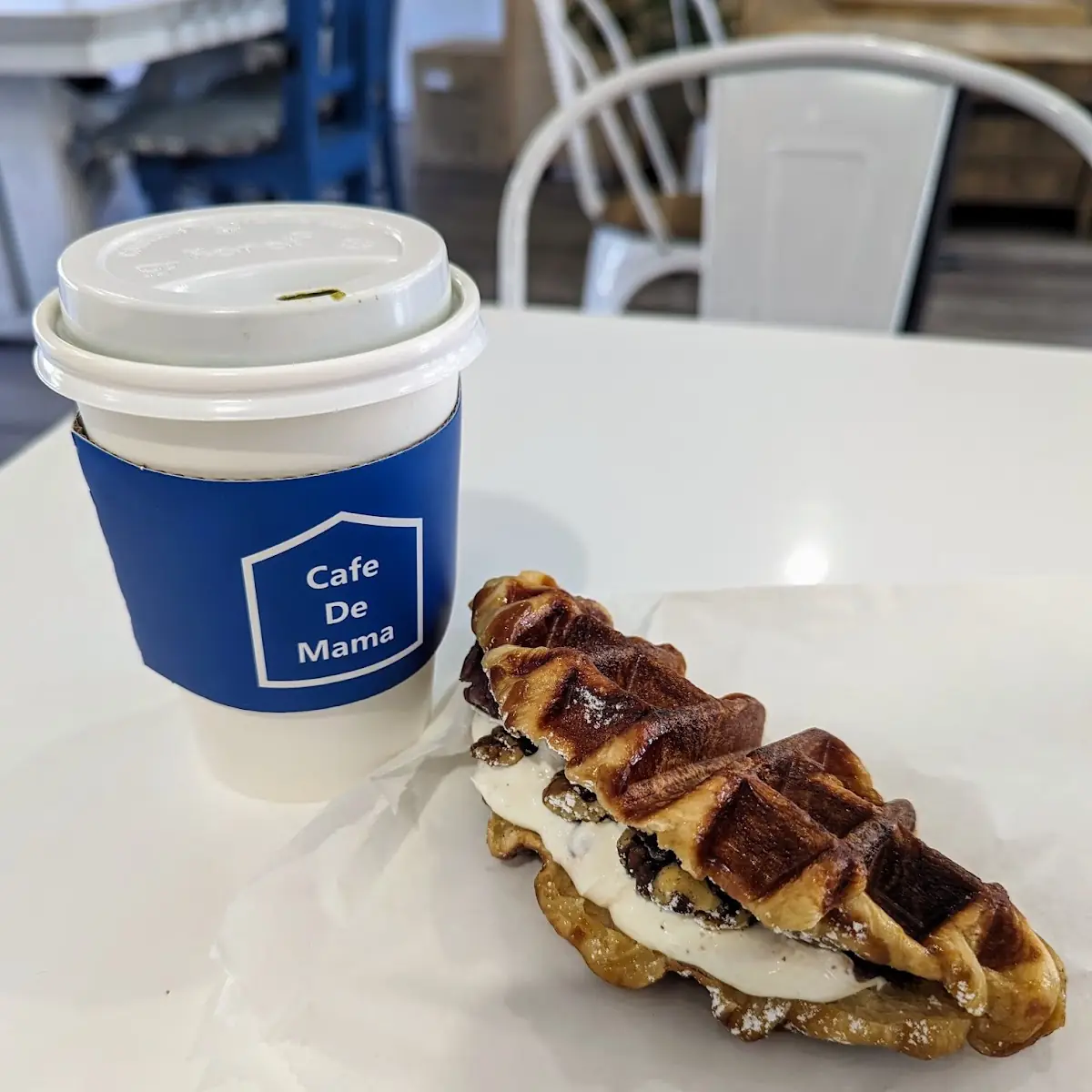 Red Bean Cream Cheese Croffle