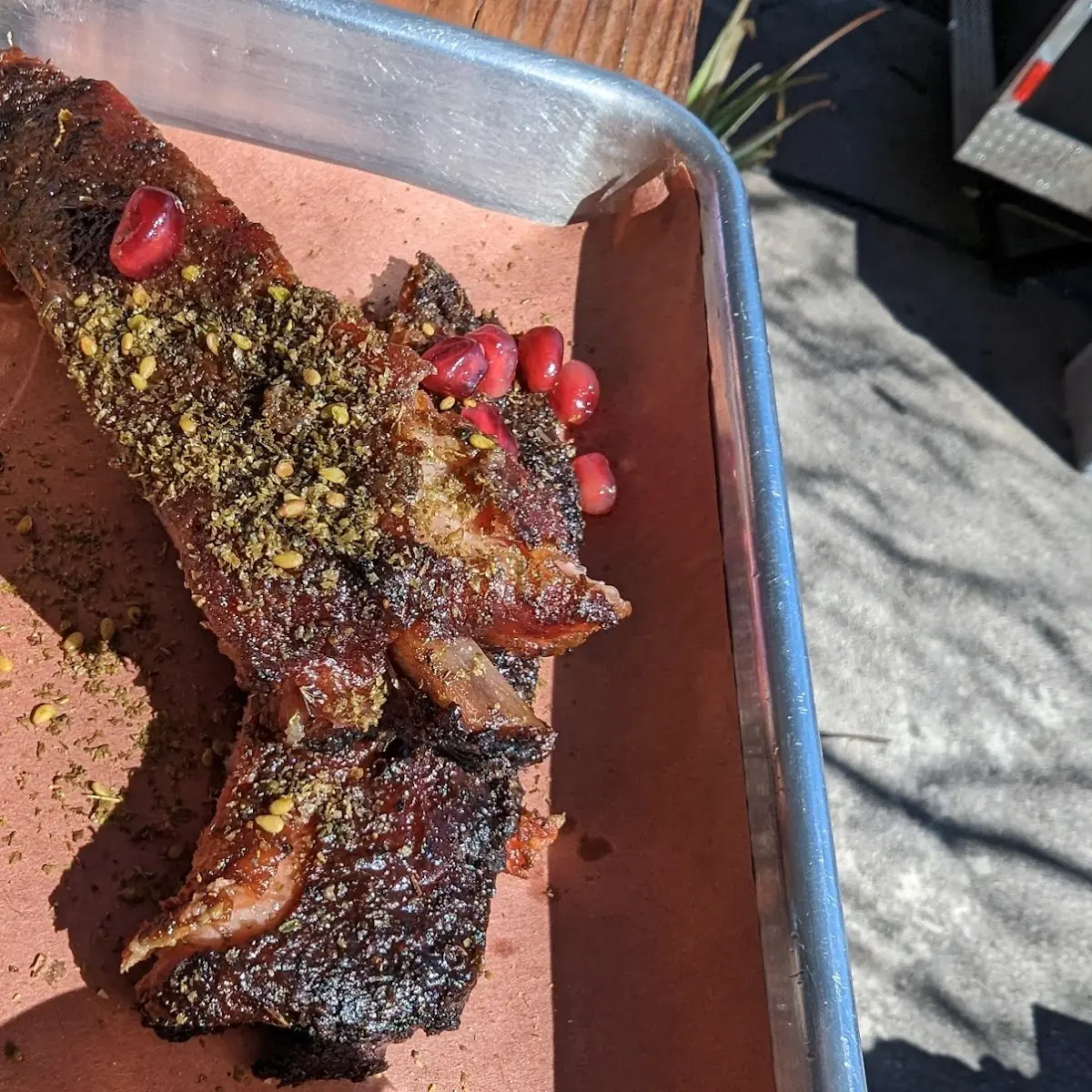 Pomegranate Glazed Pork Ribs