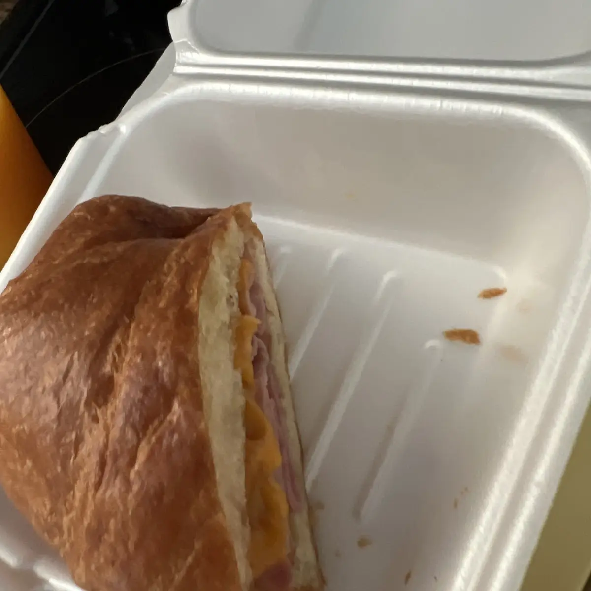 Ham and Cheese Croissant Sandwich