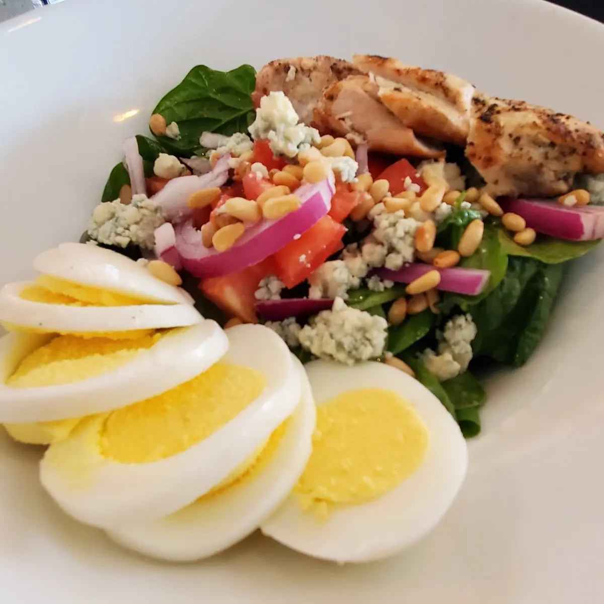 Spinach Salad with Grilled Chicken