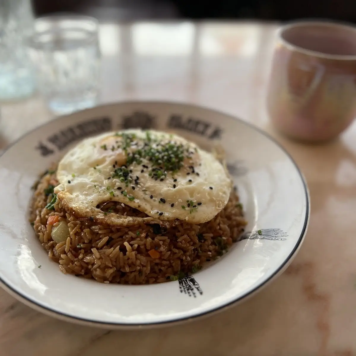 Morning Glory Fried Rice Enchiladas