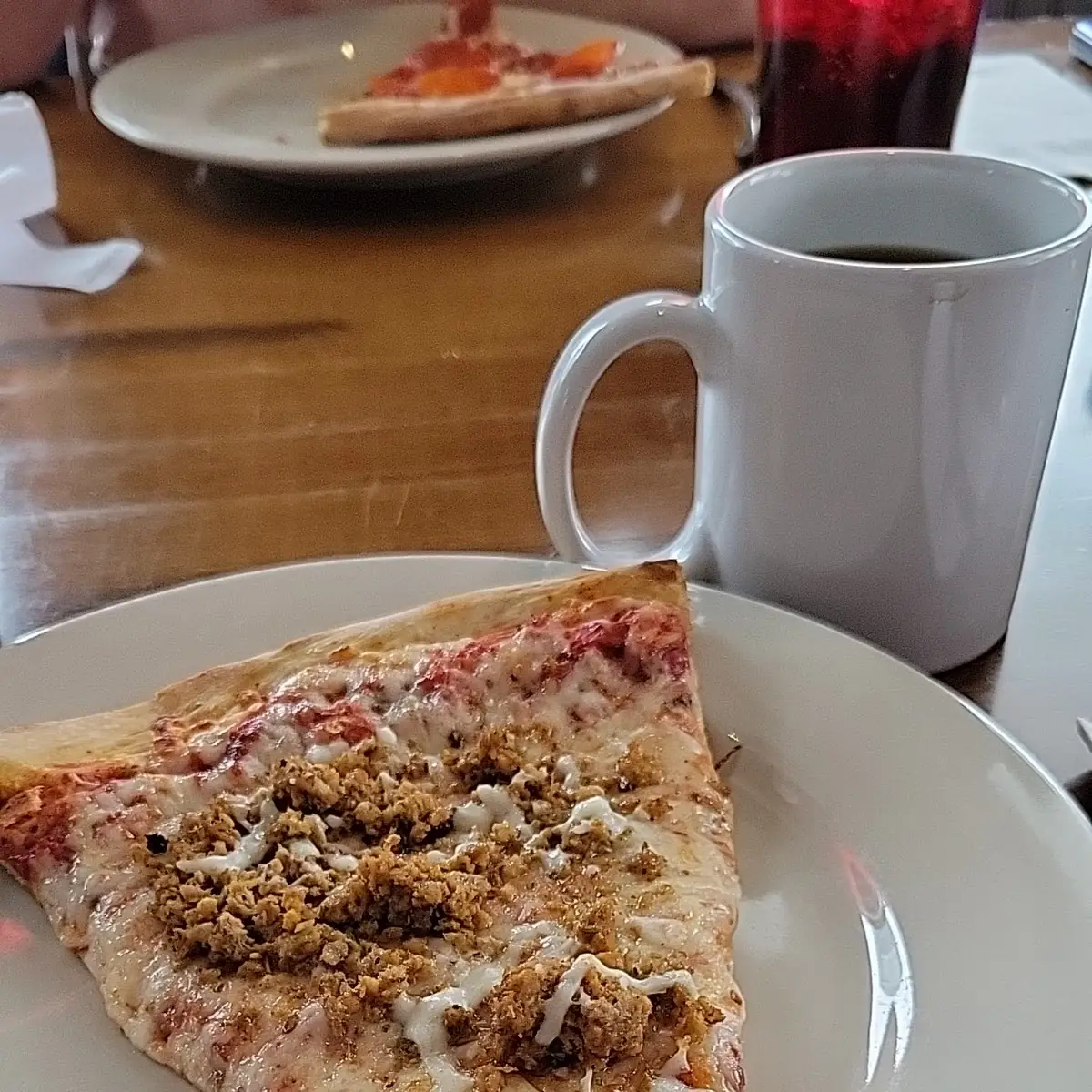 All Meat Pizza by the Slice