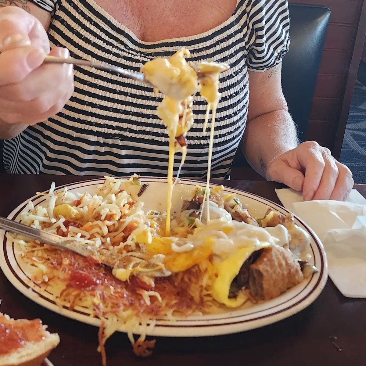 Chicken Fried Steak Omelette
