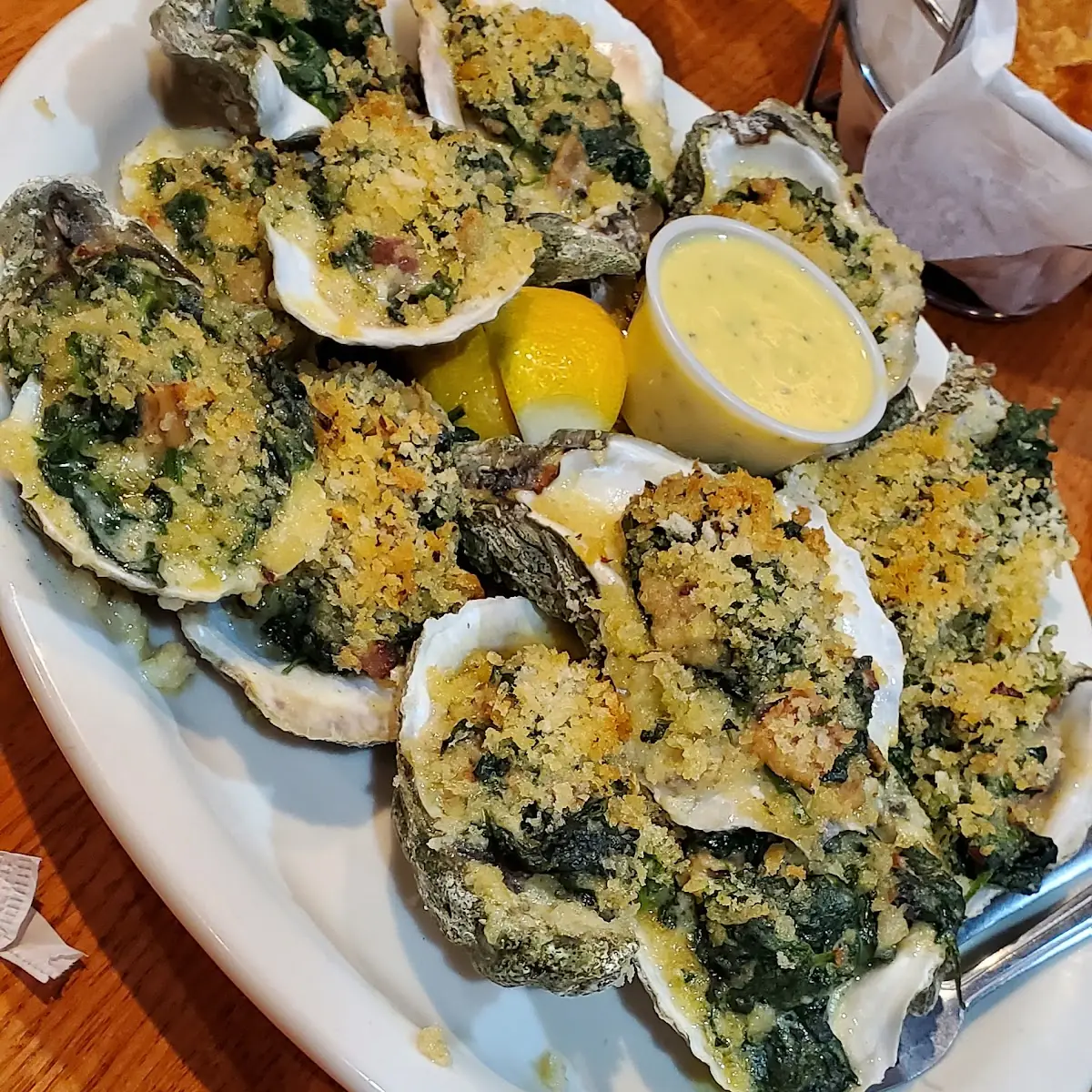 Oysters on the Half Shell and Oysters Rockefeller