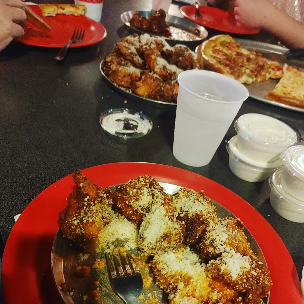 Hot Garlic Parmesan Wings