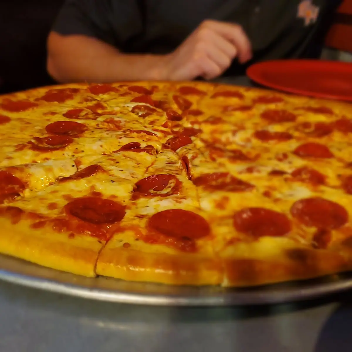 Pepperoni Pizza with Melted Cheese