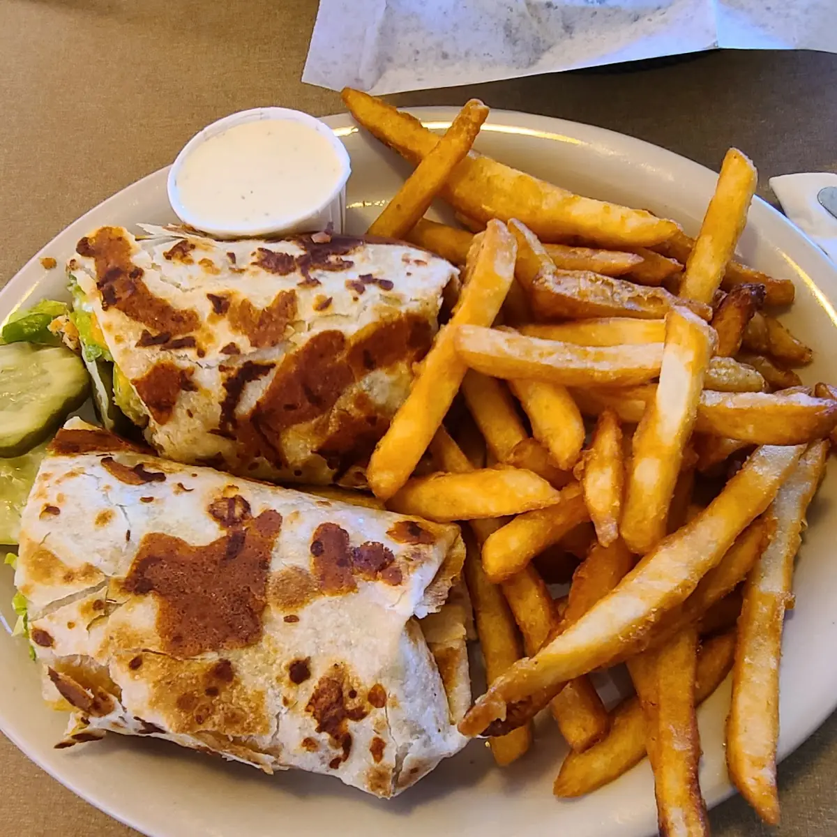 Crispy Chicken Ranch Wrap