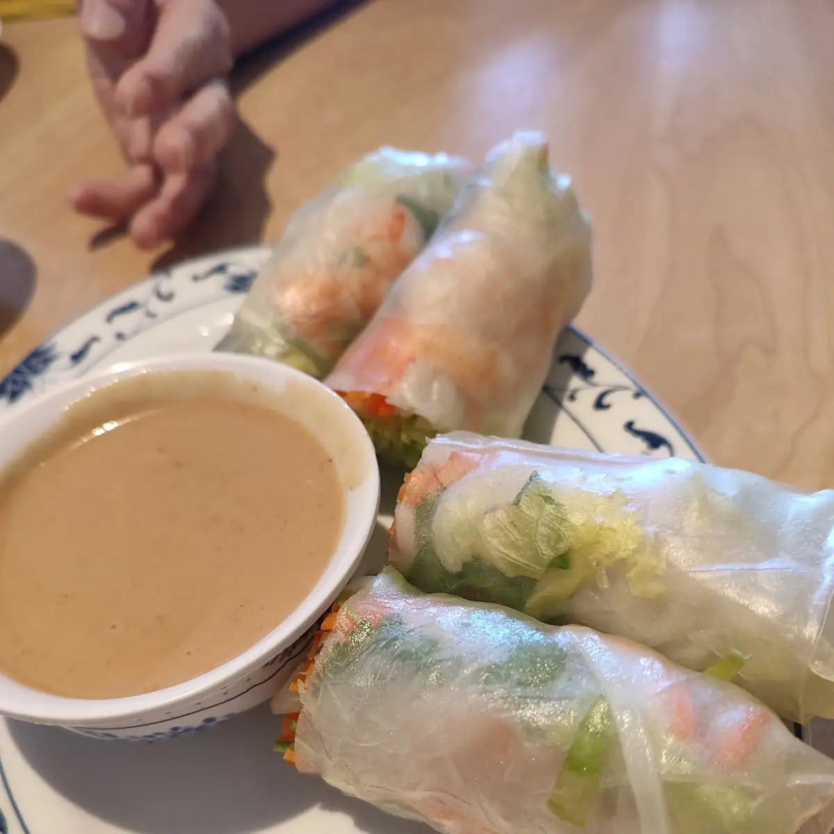 Fresh Spring Rolls with Peanut Sauce