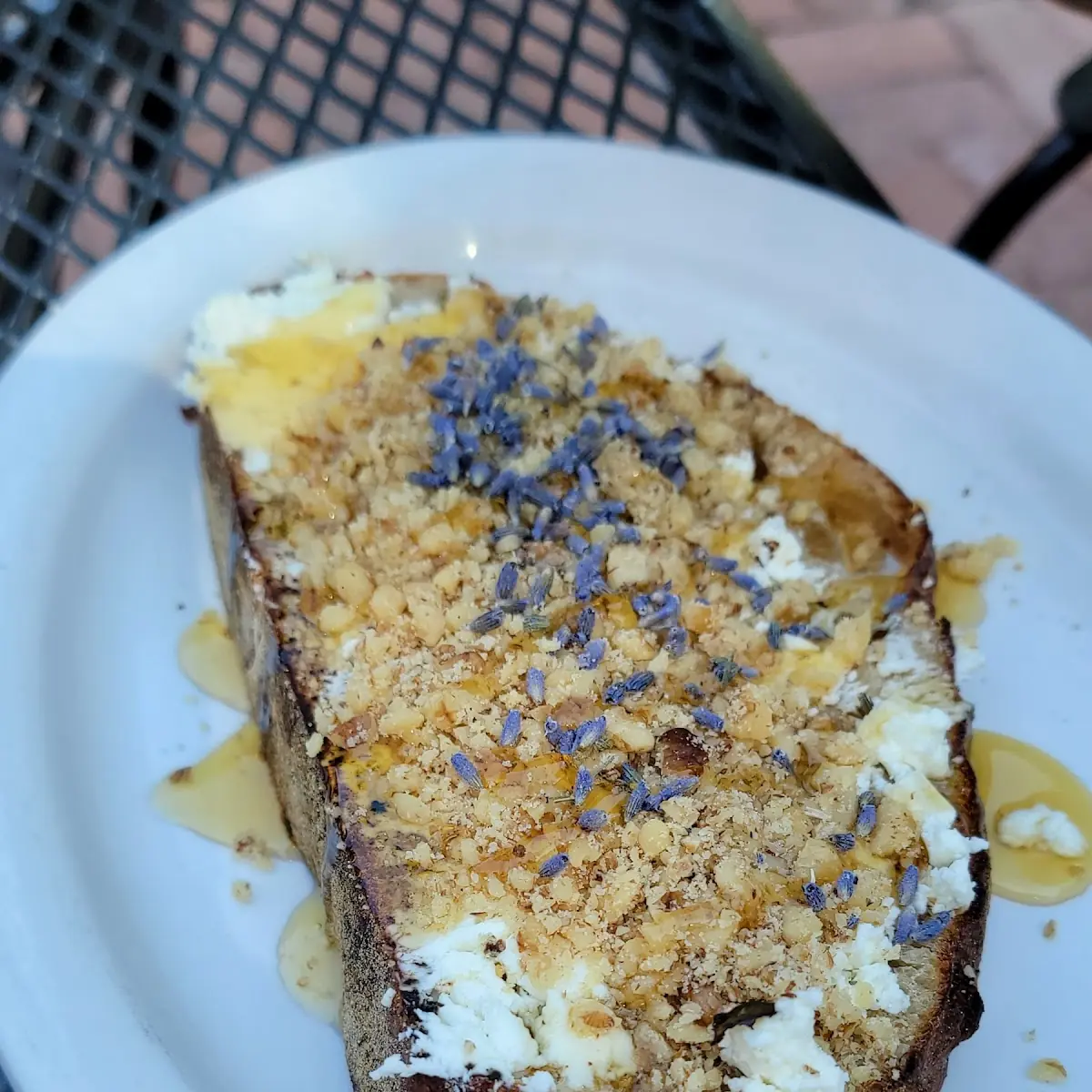 Lavender Goat Cheese Toast