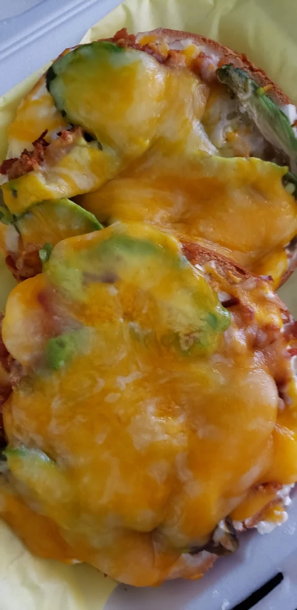 Bagel Melt w Bacon