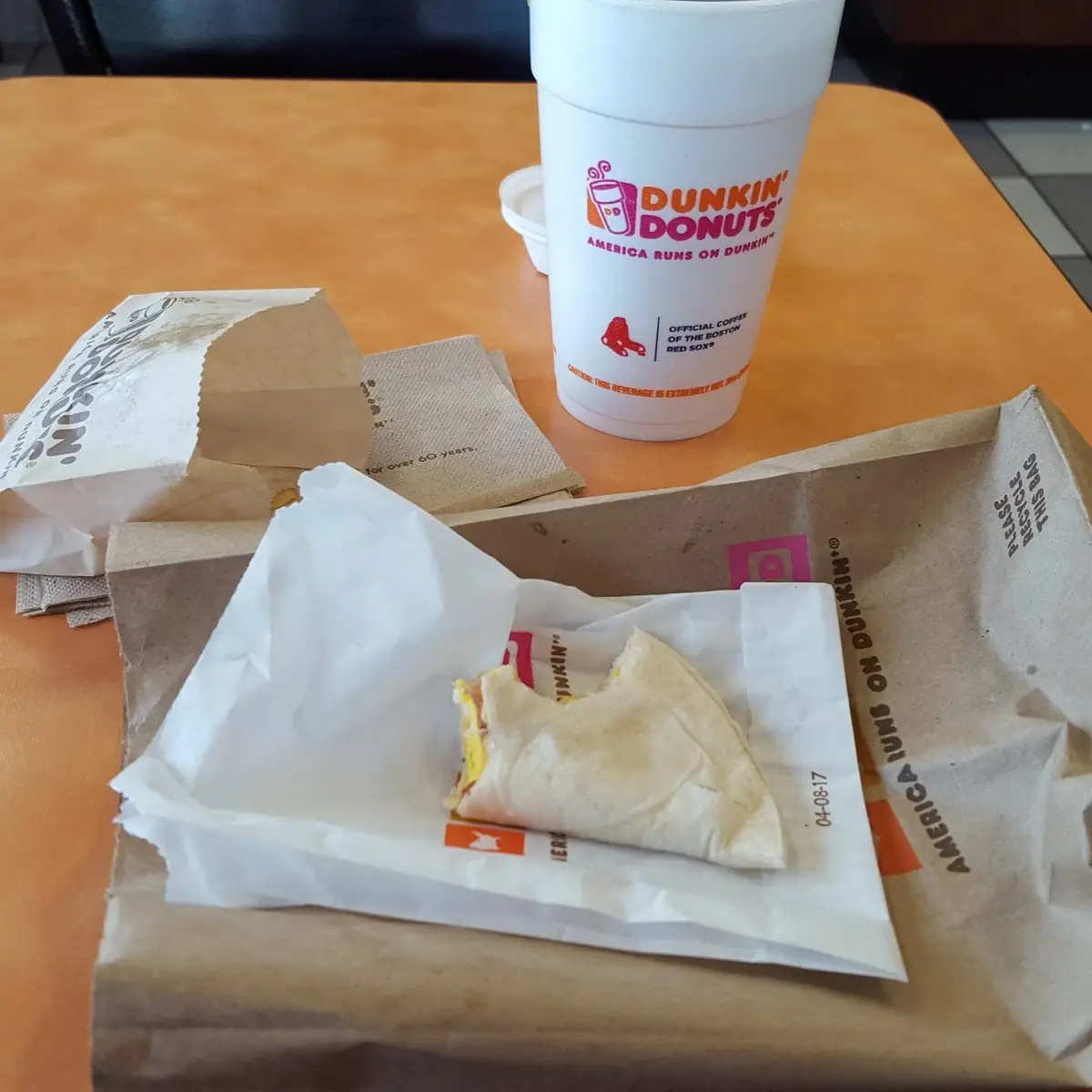 Wake Up Wrap and Hash Browns