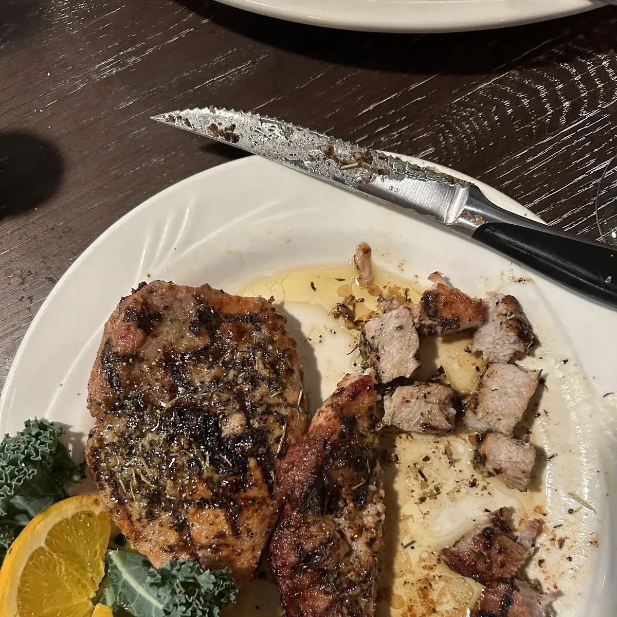 Grilled Pork Chop Dinner