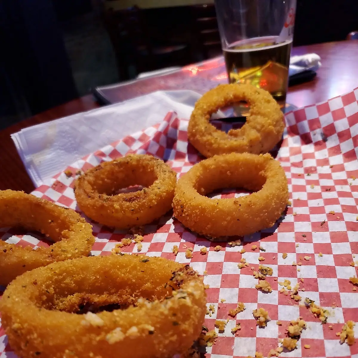 Garlic Parmesan Onion Rings