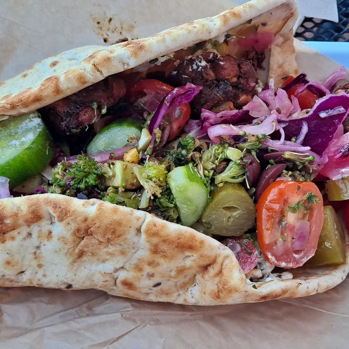 Chicken & Falafel Pita