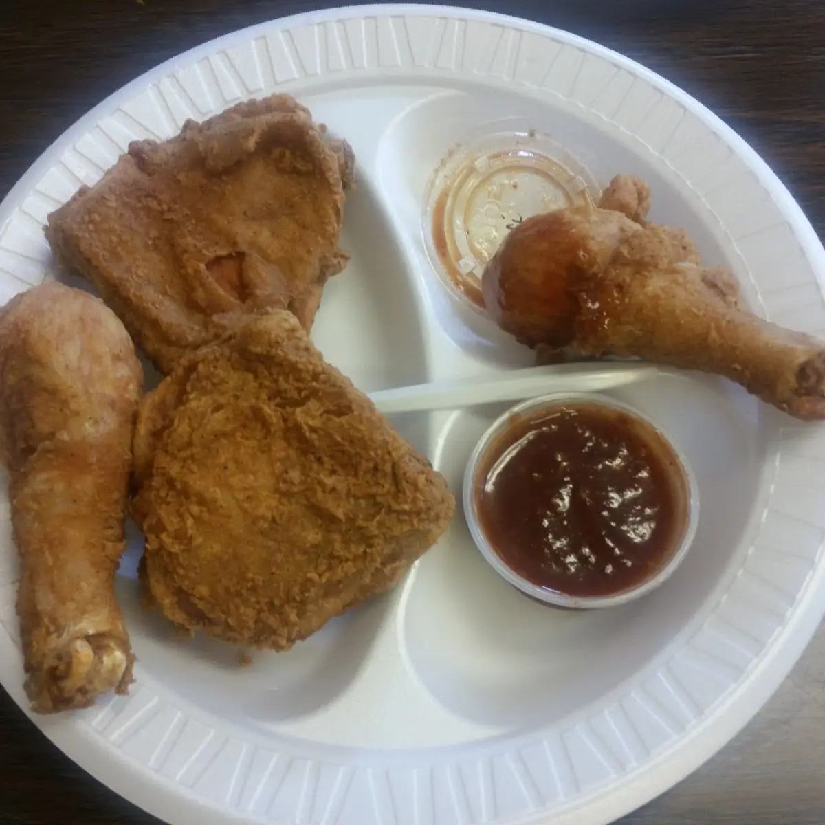 Dark Meat Chicken and Hot Sauce