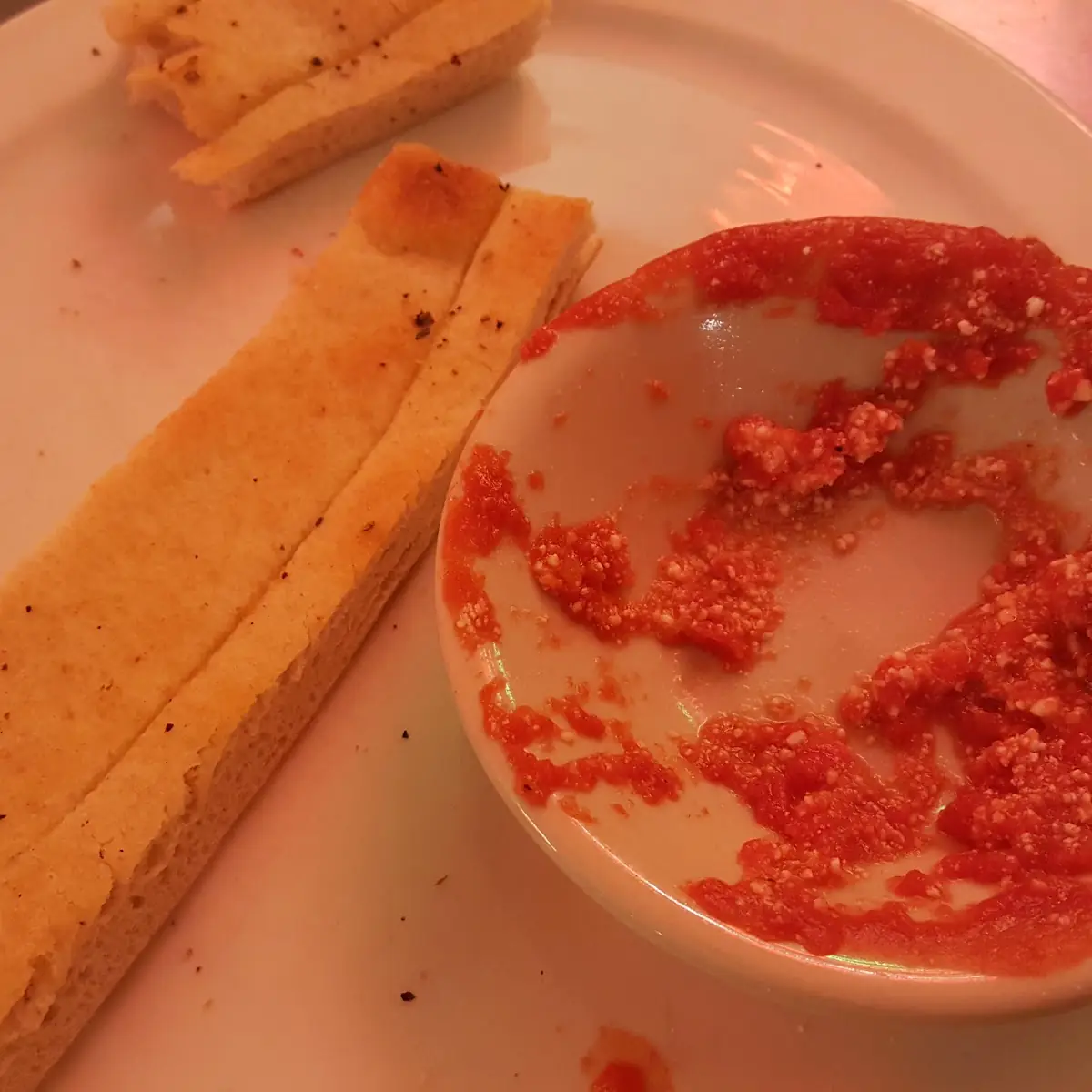 Sauce and Bread Sticks